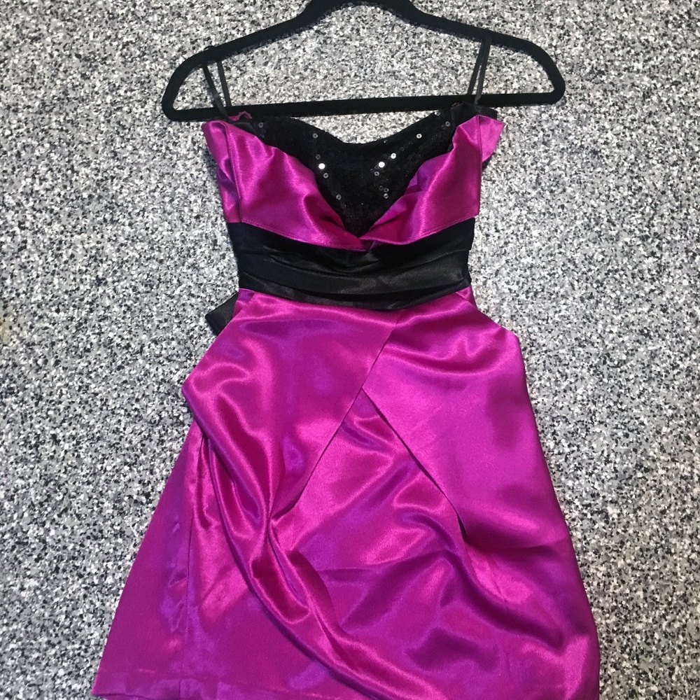As U Wish ✦ Pink Flash Mini Dress (size 9)